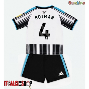 Newcastle United Sven Botman #4 Prima Maglia Bambino 2026-27 Manica Corta (+ Pantaloni corti)